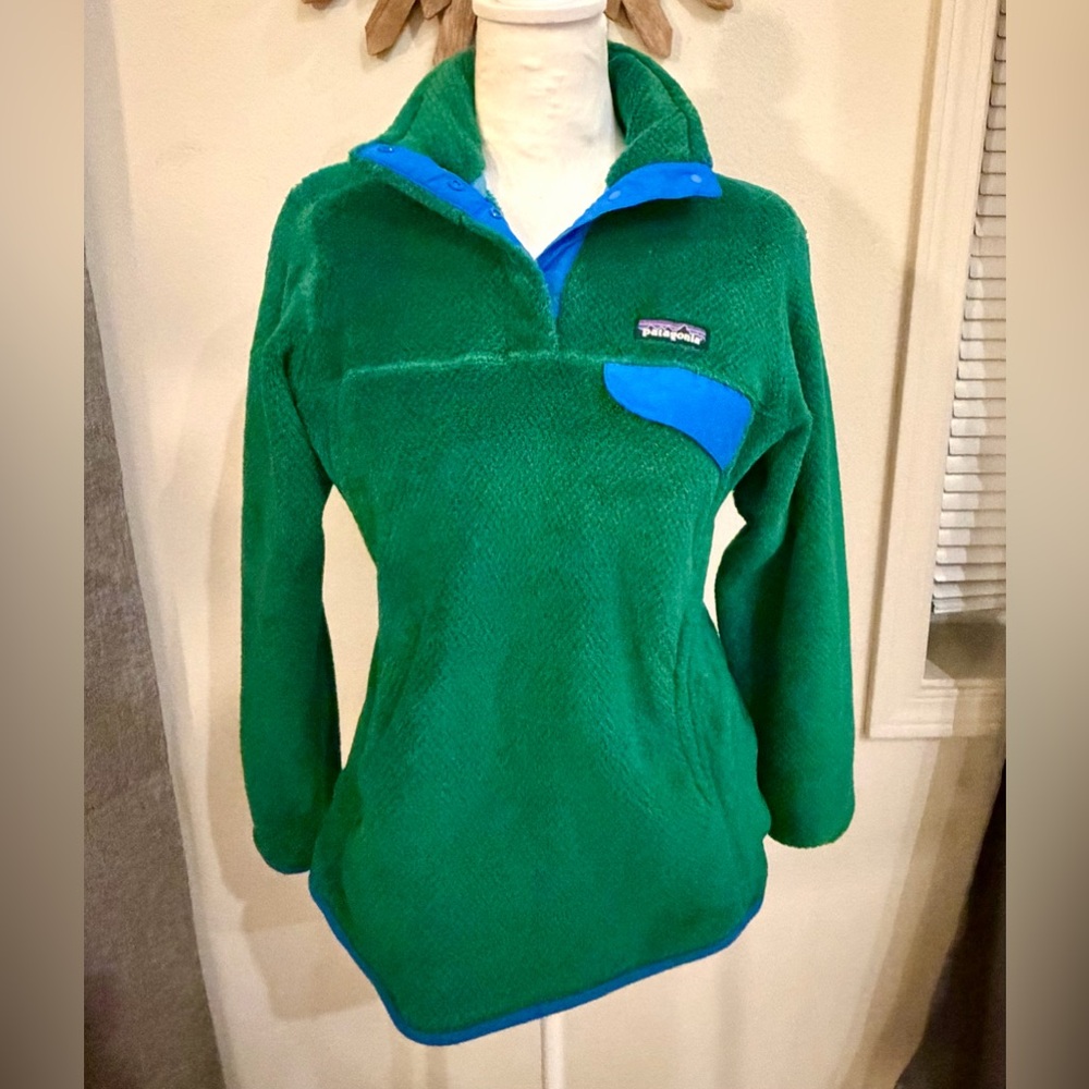 ⛰️ Patagonia Synchilla Snap-T Fleece – Women’s Small | Emerald Green Adventure